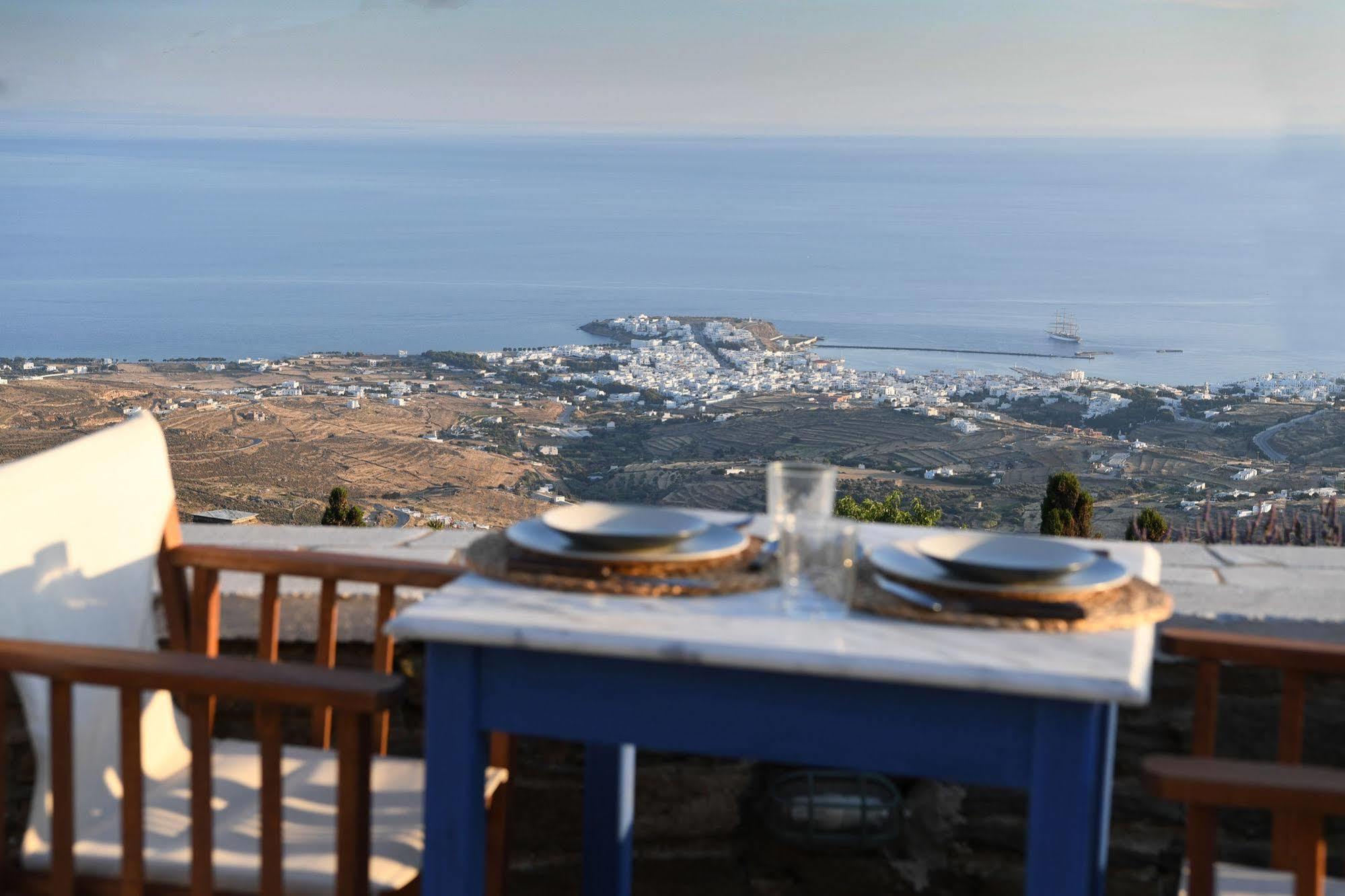 Tinos Sky View Villa Arnados Exteriér fotografie